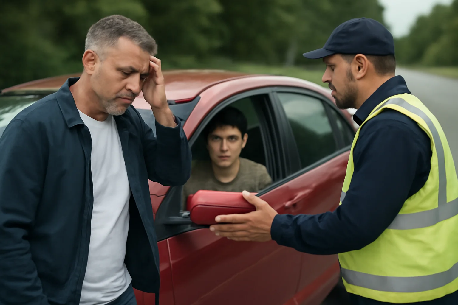 A lăsat mașina pe mâna unui minor fără permis, polițiștii i-au tras pe dreapta și acum au necazuri amândoi