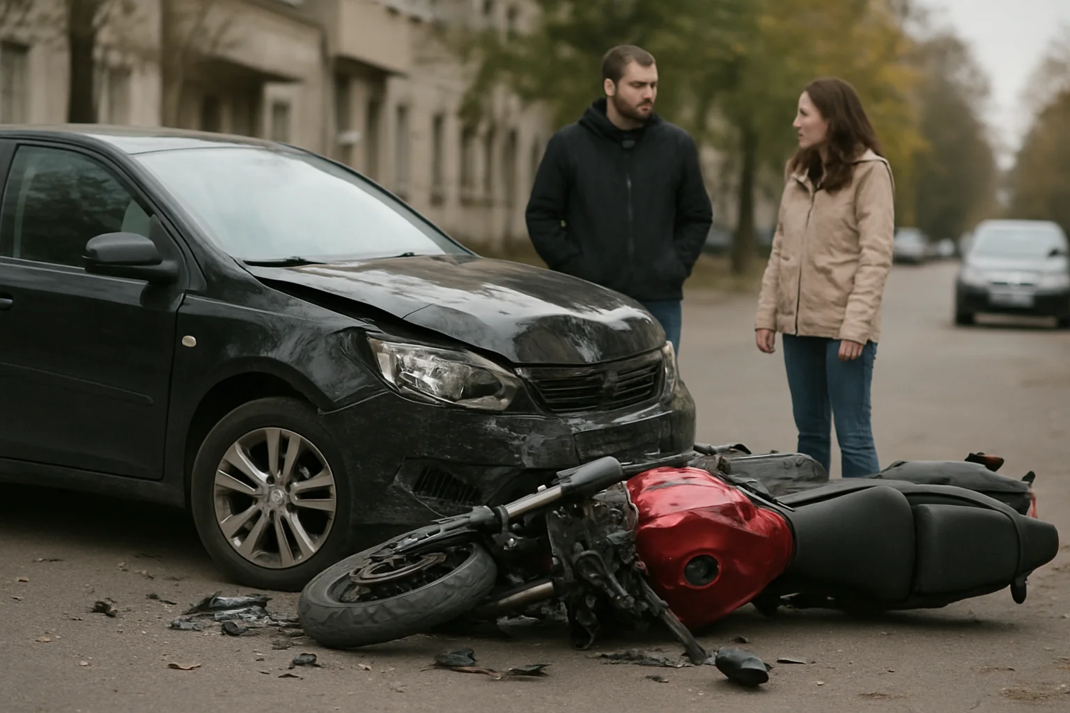 Accident grav între mașină și motocicletă în Satu Mare