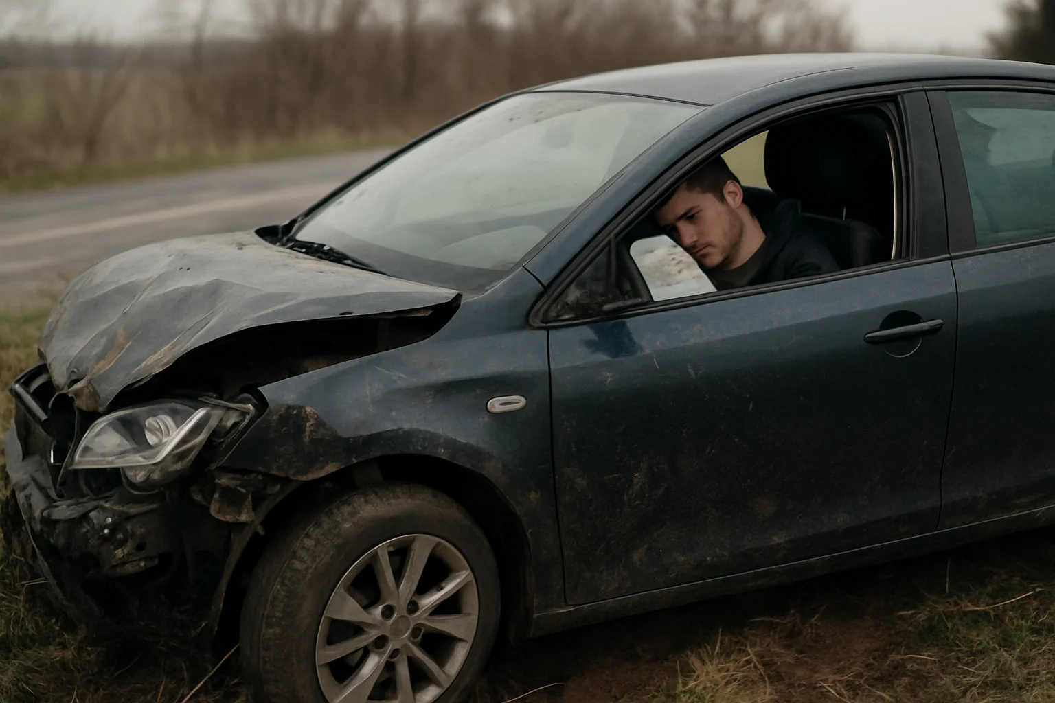 Accident grav la Boghiș: persoană prinsă în mașină