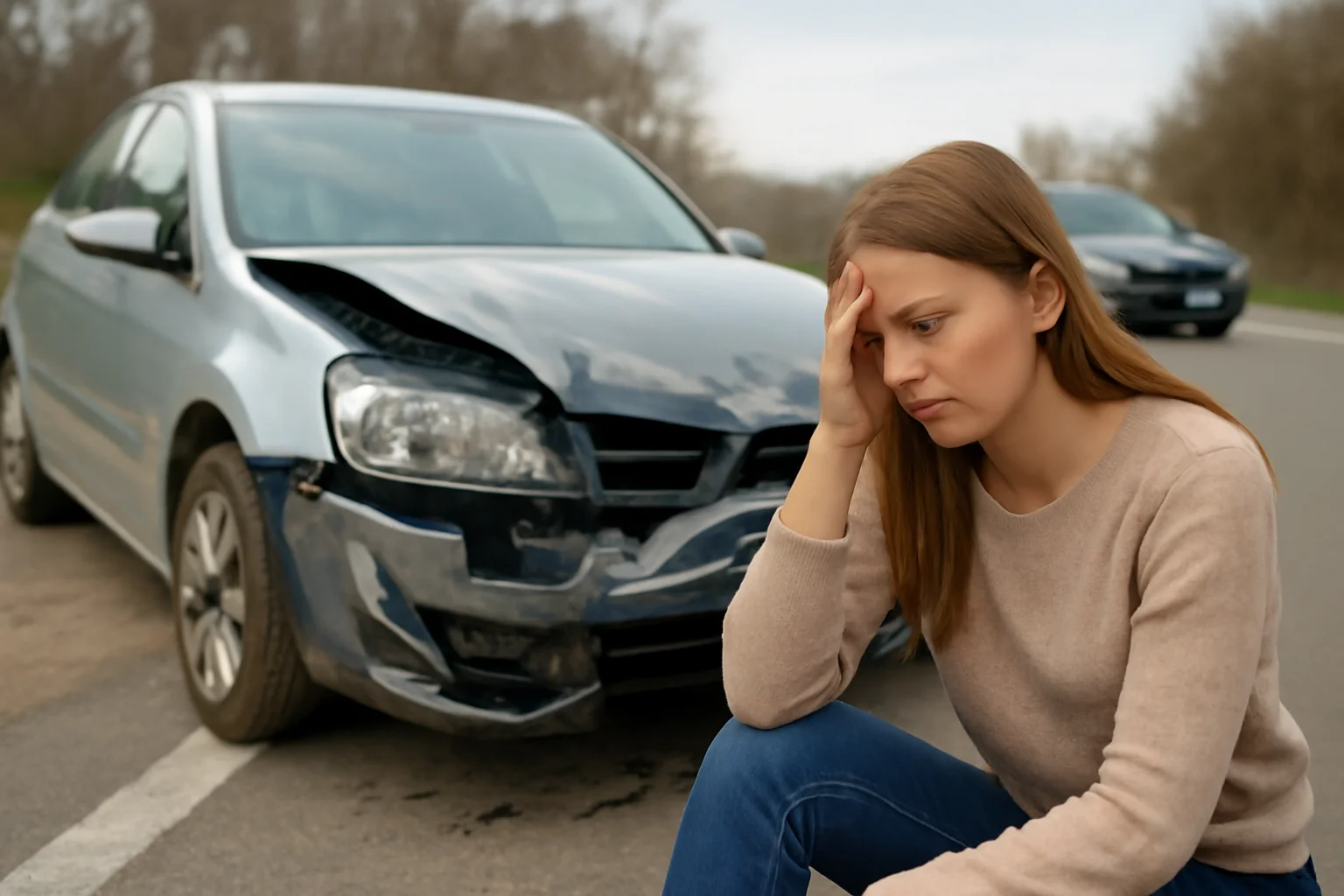 Accident la Boghiș provocat de o șoferiță rănită