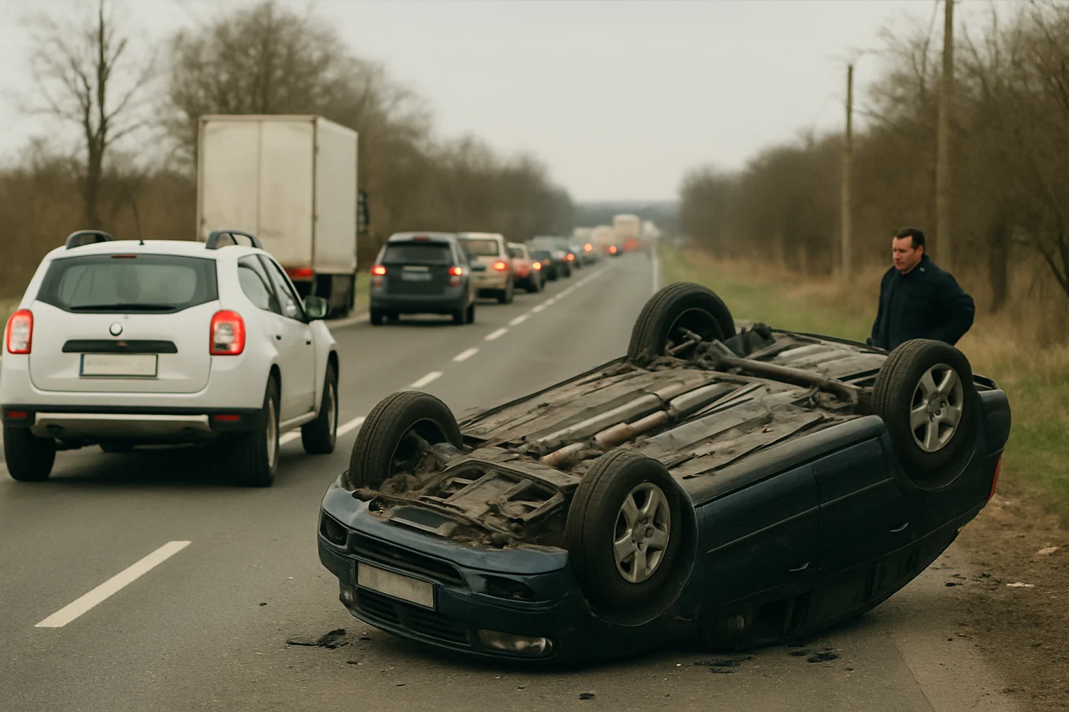 Accident pe Drumul Botizului: Trafic îngreunat la Satu Mare