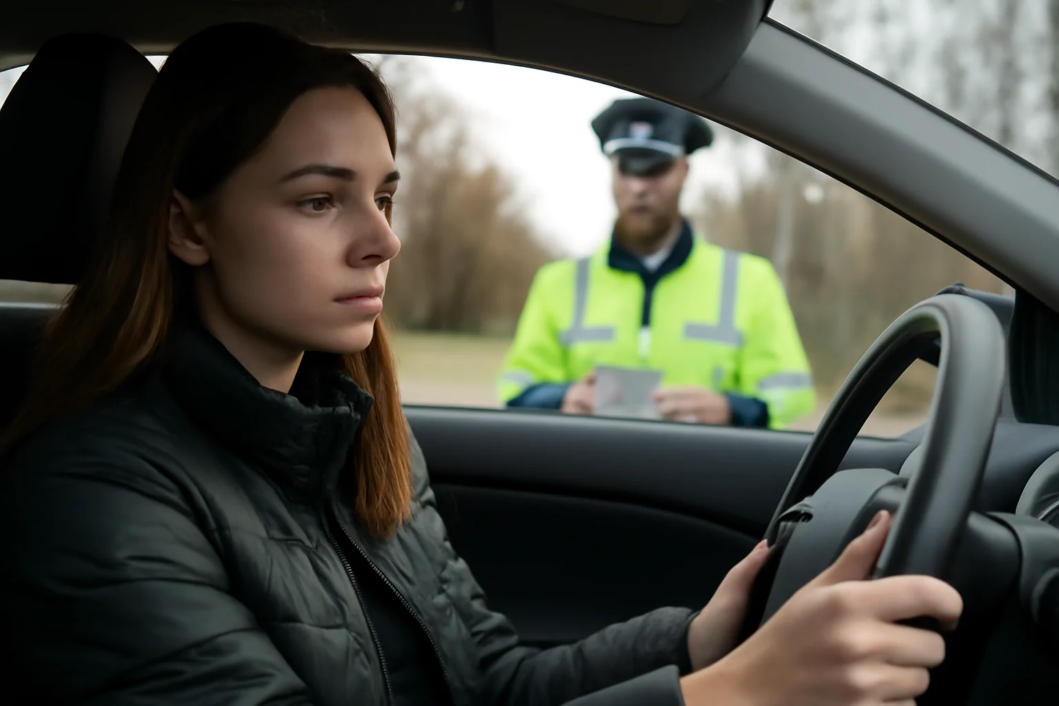 Adolescentă de 18 ani oprită la volan fără permis, surprinsă sfidând regulile de circulație