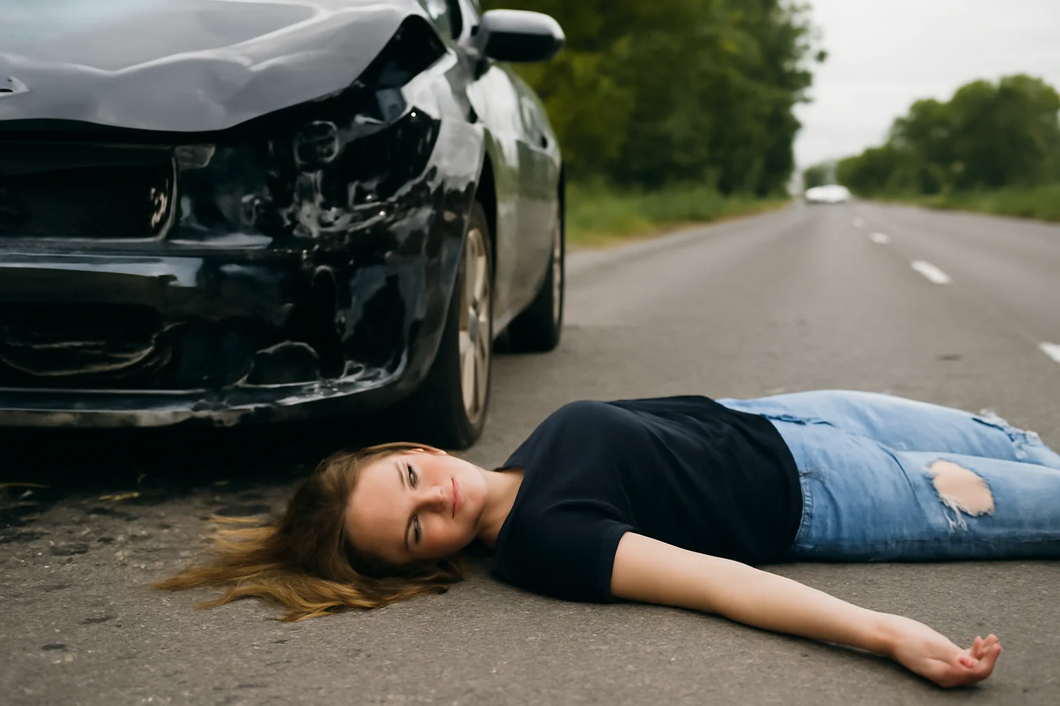 Adolescentă găsită inconștientă după un grav accident de circulație pe drumul dintre Corod și Culciu