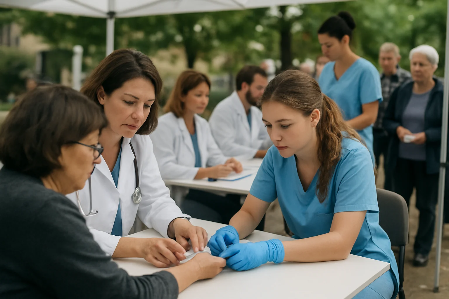 Analize și controale medicale gratuite la Negrești pentru sute de oameni