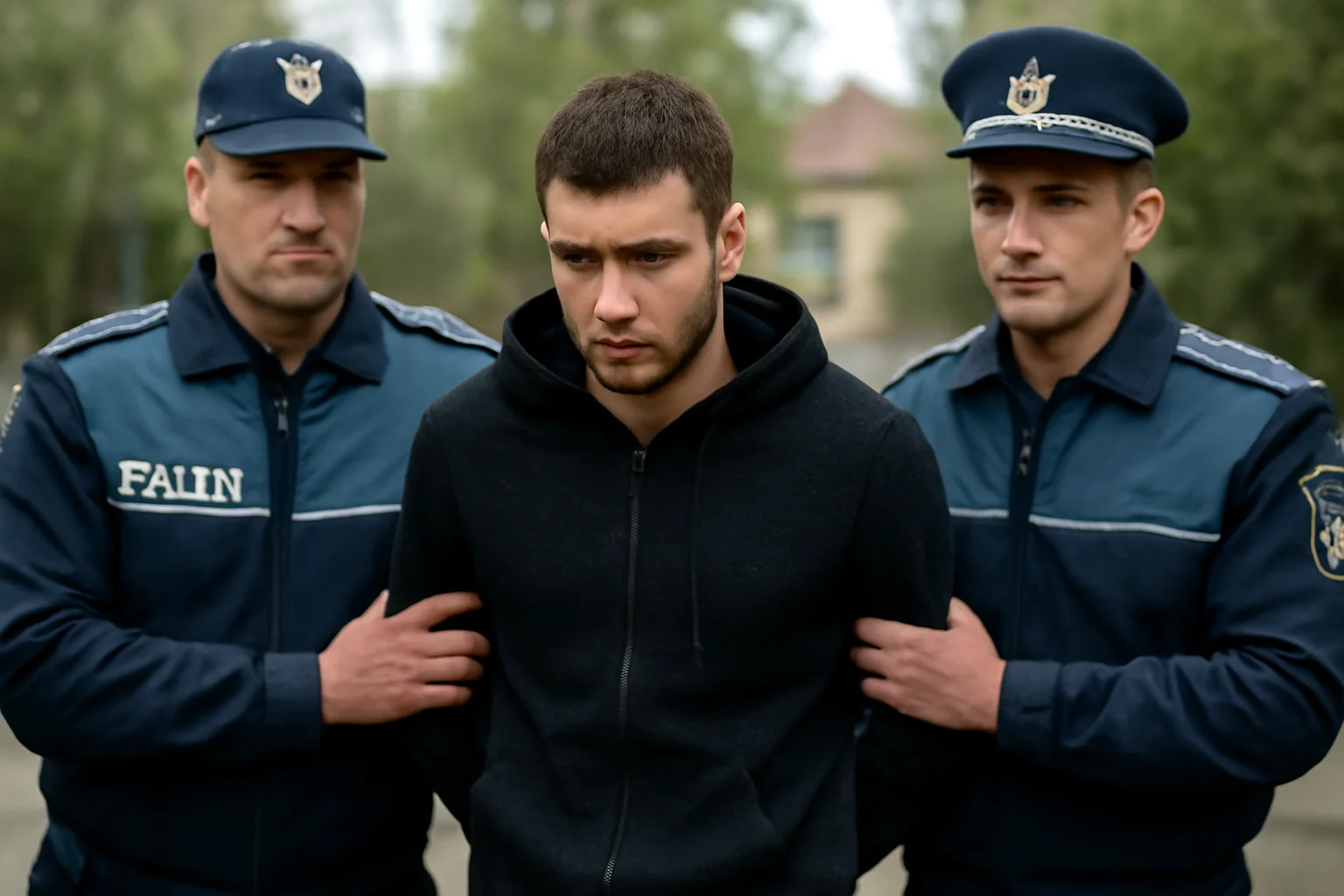 Bărbat din Acâș, reținut la domiciliu și transportat în centrul de detenție de către forțele de ordine