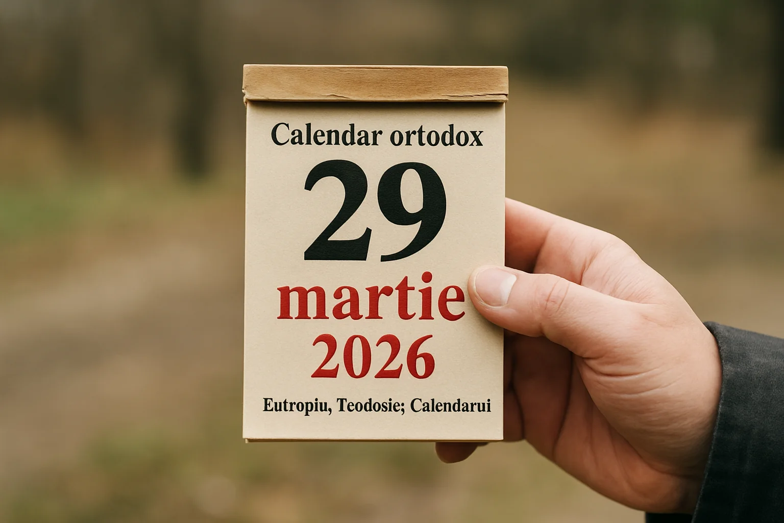 Calendar ortodox – 29 martie 2026