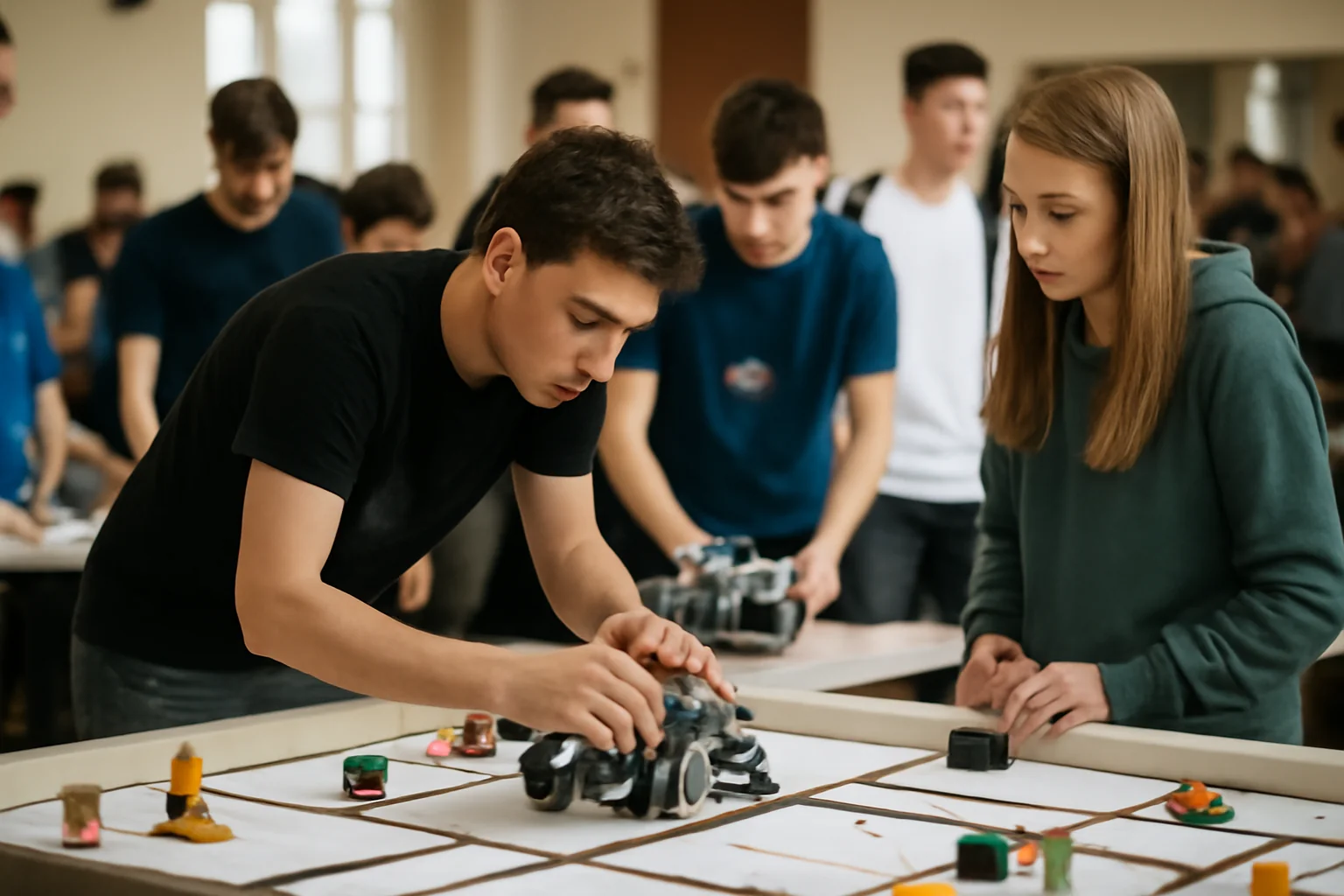 Competiția de robotică „Meet the Techs” aduce la Satu Mare zeci de liceeni pasionați de tehnologie