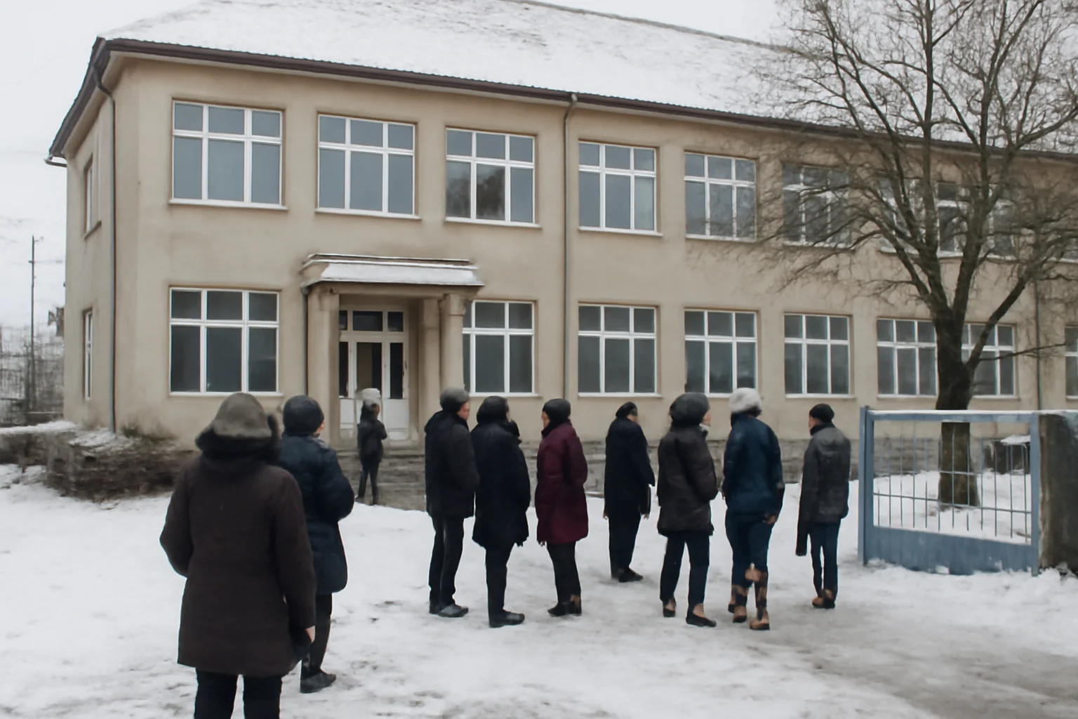 Cursurile suspendate la o școală din Satu Mare din cauza ninsorilor și gerului