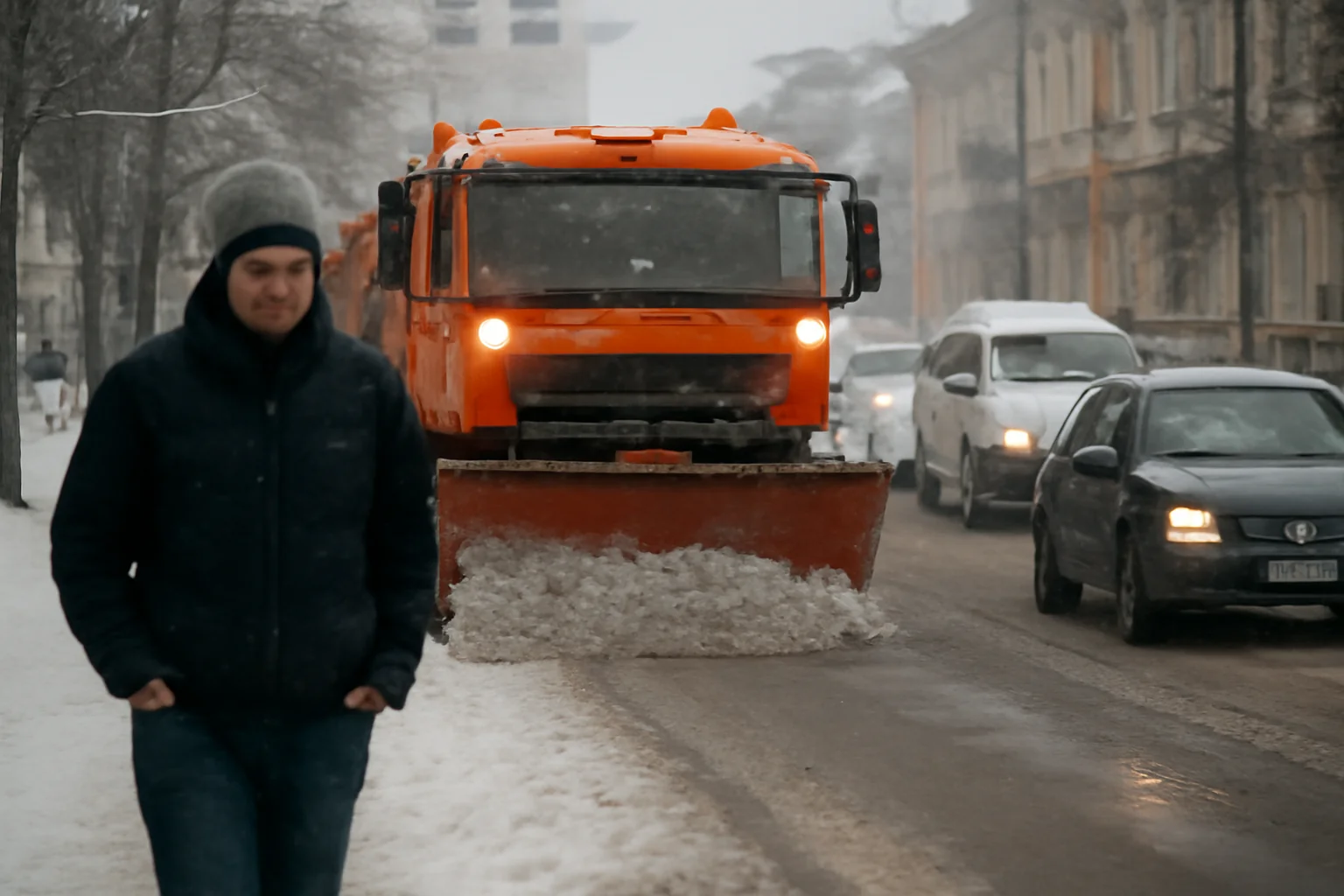 Deszăpezire continuă la Satu Mare, dar circulația rămâne dificilă pe 7 ianuarie