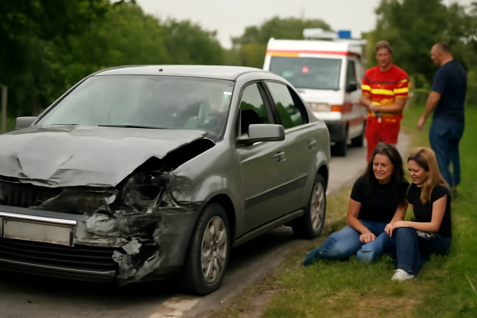 Două minore rănite într-un accident pe DJ 193, în localitatea Corod, județul Satu Mare