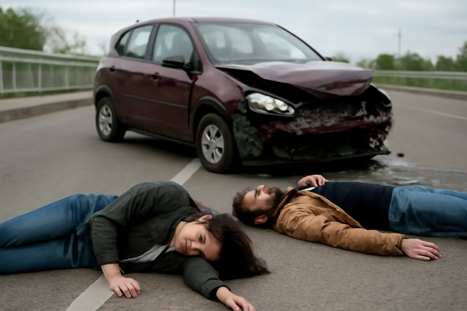 Două persoane rănite într-un accident rutier la capătul podului Golescu din Satu Mare