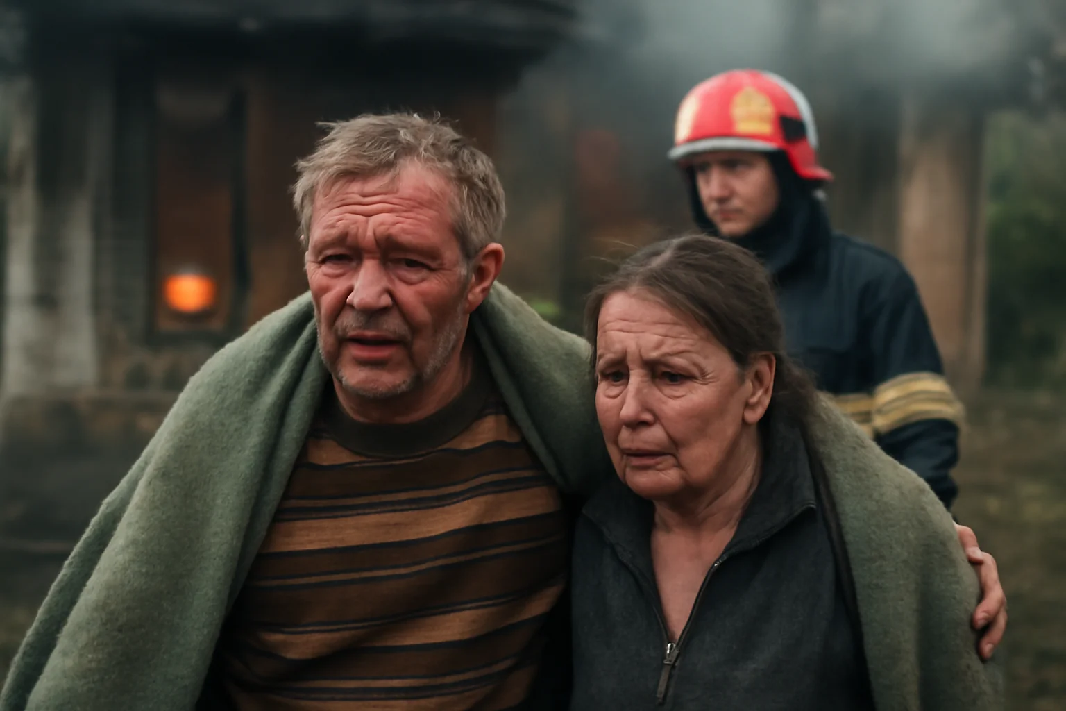 Două persoane rănite într-un incendiu la o casă din Bercu, județul Satu Mare