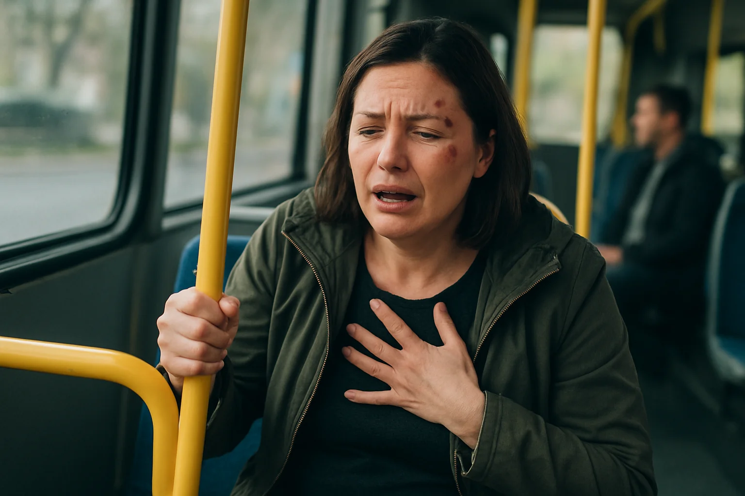 Femeie rănită în autobuz Transurban după frânare de urgență