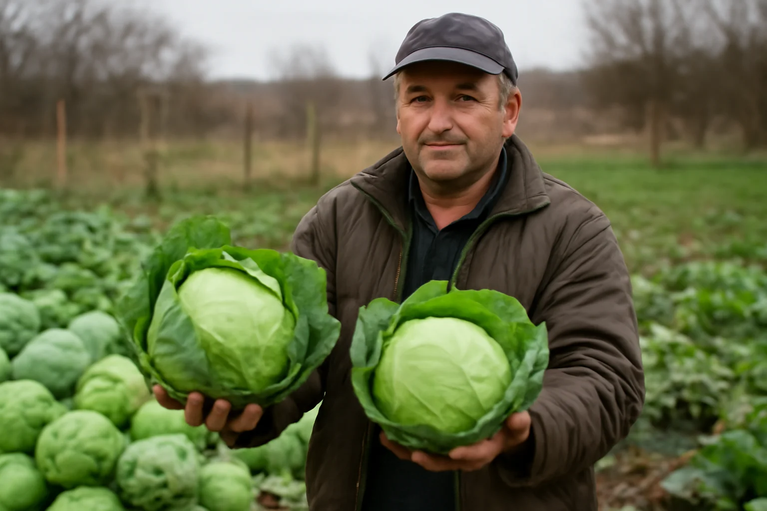 Fermier din Satu Mare își oferă gratuit recolta de varză celor care vin să o culeagă