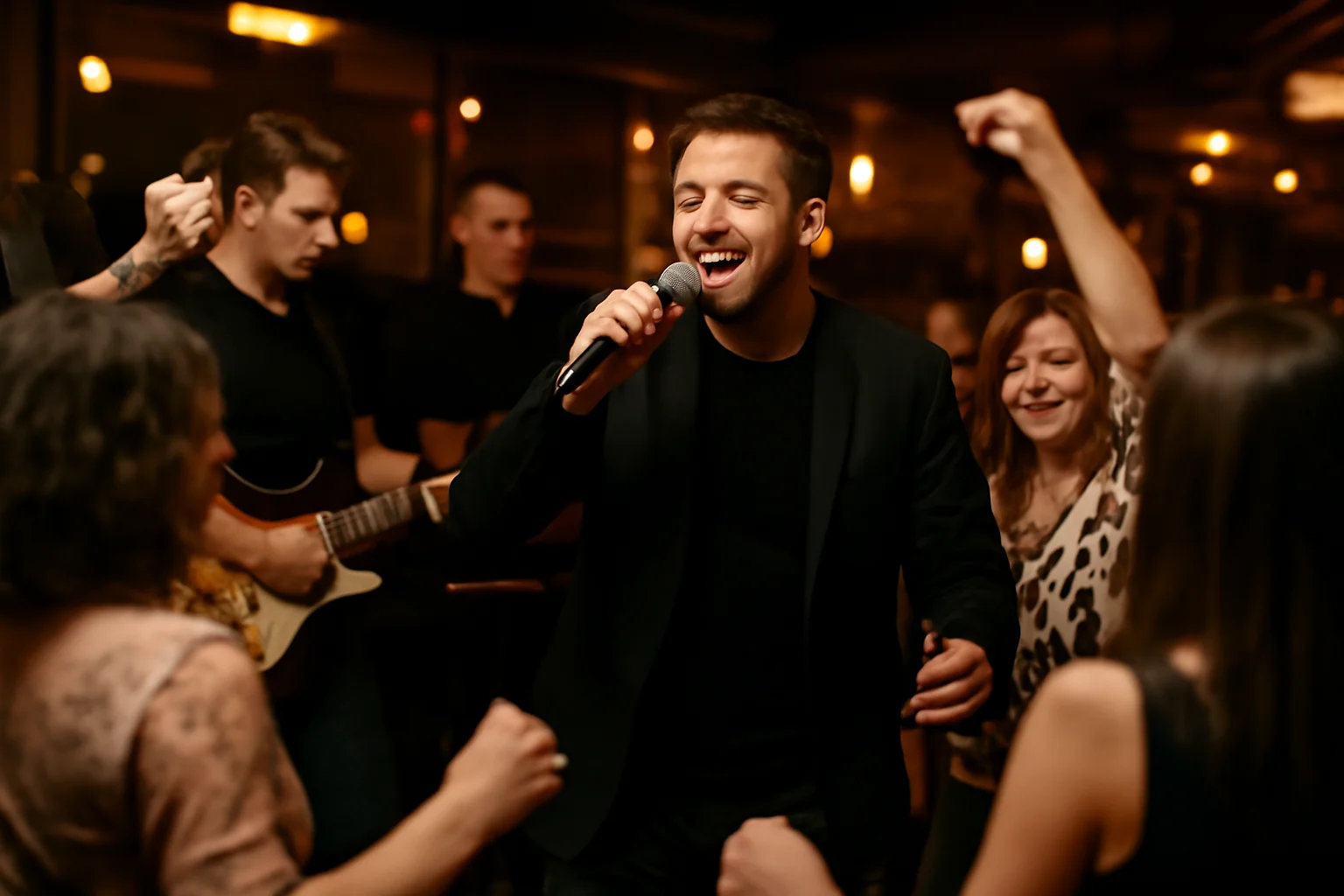 Ghiță Munteanu a încins ringul de dans aseară la Capricci și a ridicat publicul în picioare