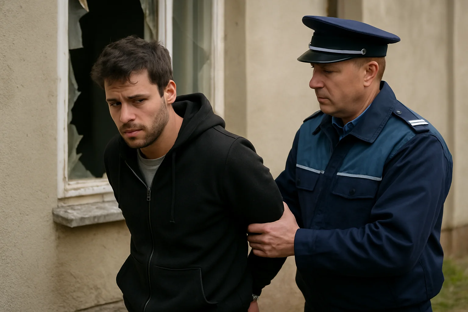 Hoț prins după spargere pe geam în Satu Mare