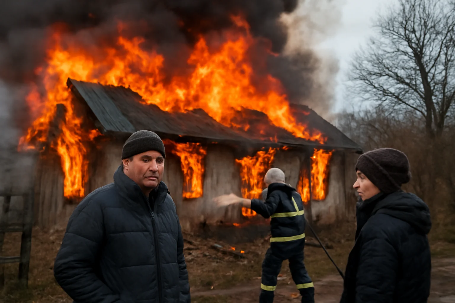 Incendiu la o gospodărie din Satu Mare, cu risc de explozie din cauza buteliilor de gaz