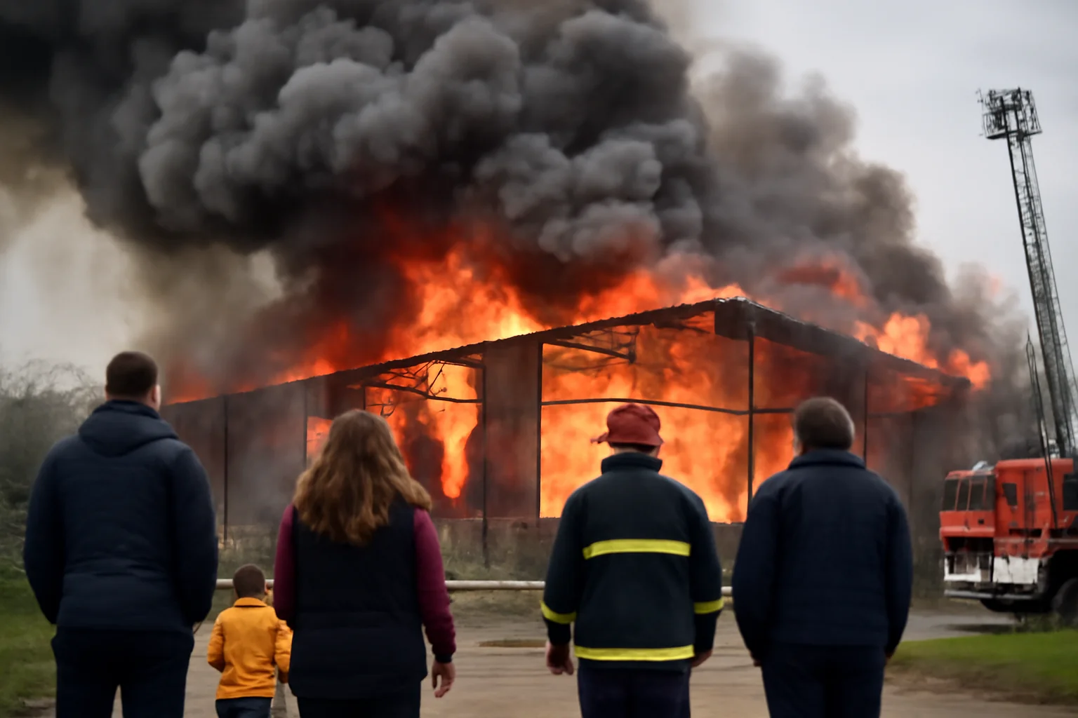 Incendiu puternic la o hală de deșeuri din Satu Mare: intervenție de durată și pompieri răniți