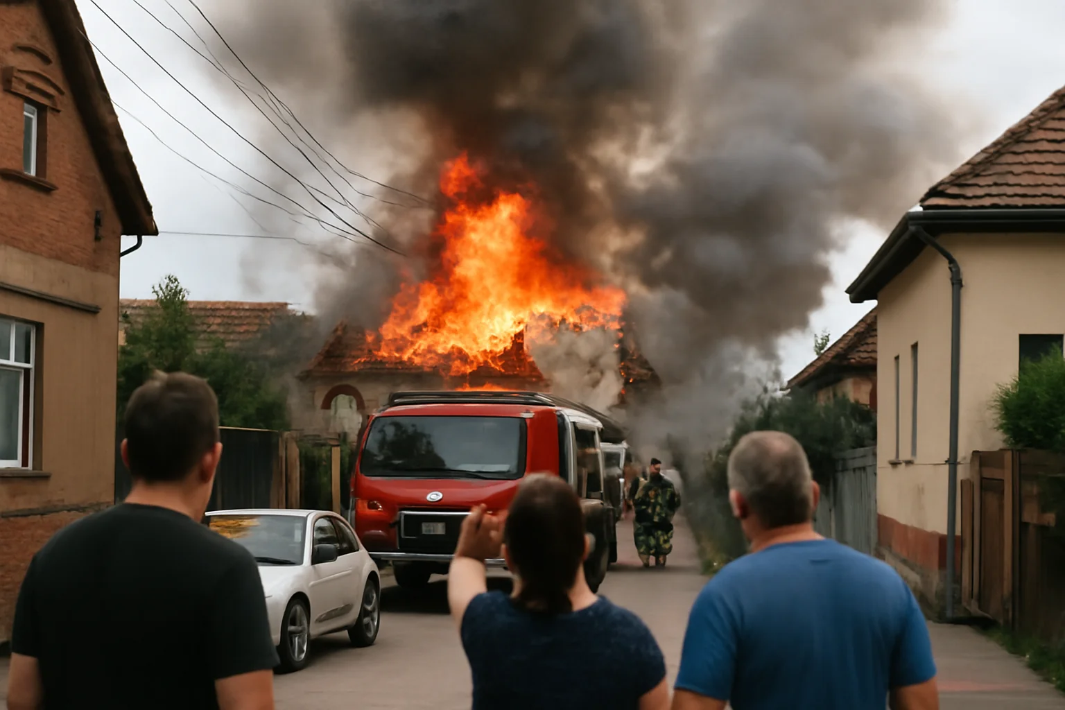 Locuință distrusă de un incendiu pe Calea Odoreului din Satu Mare