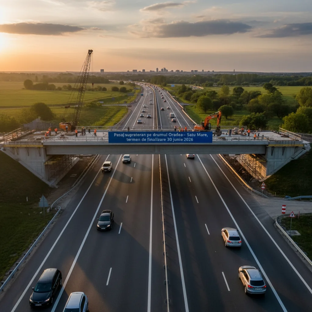 Pasajul suprateran Oradea–Satu Mare avansează: termen de finalizare 30 iunie 2026