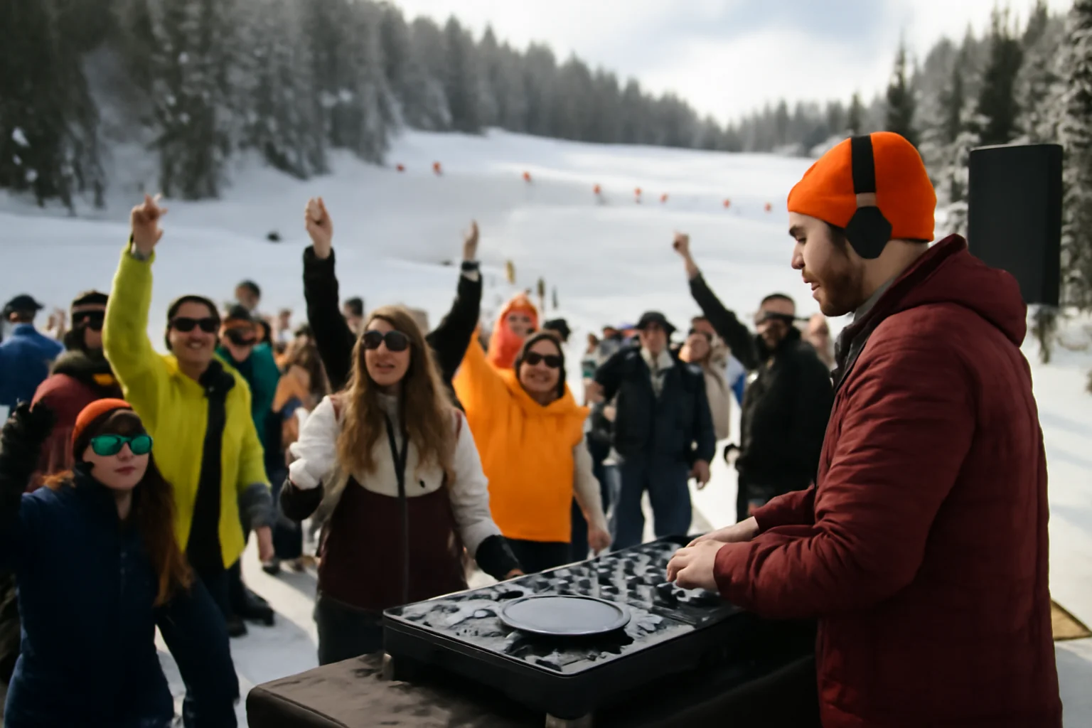 Petrecere aprés-ski cu DJ live pe pârtie la Luna Șes, marca INTOOIT
