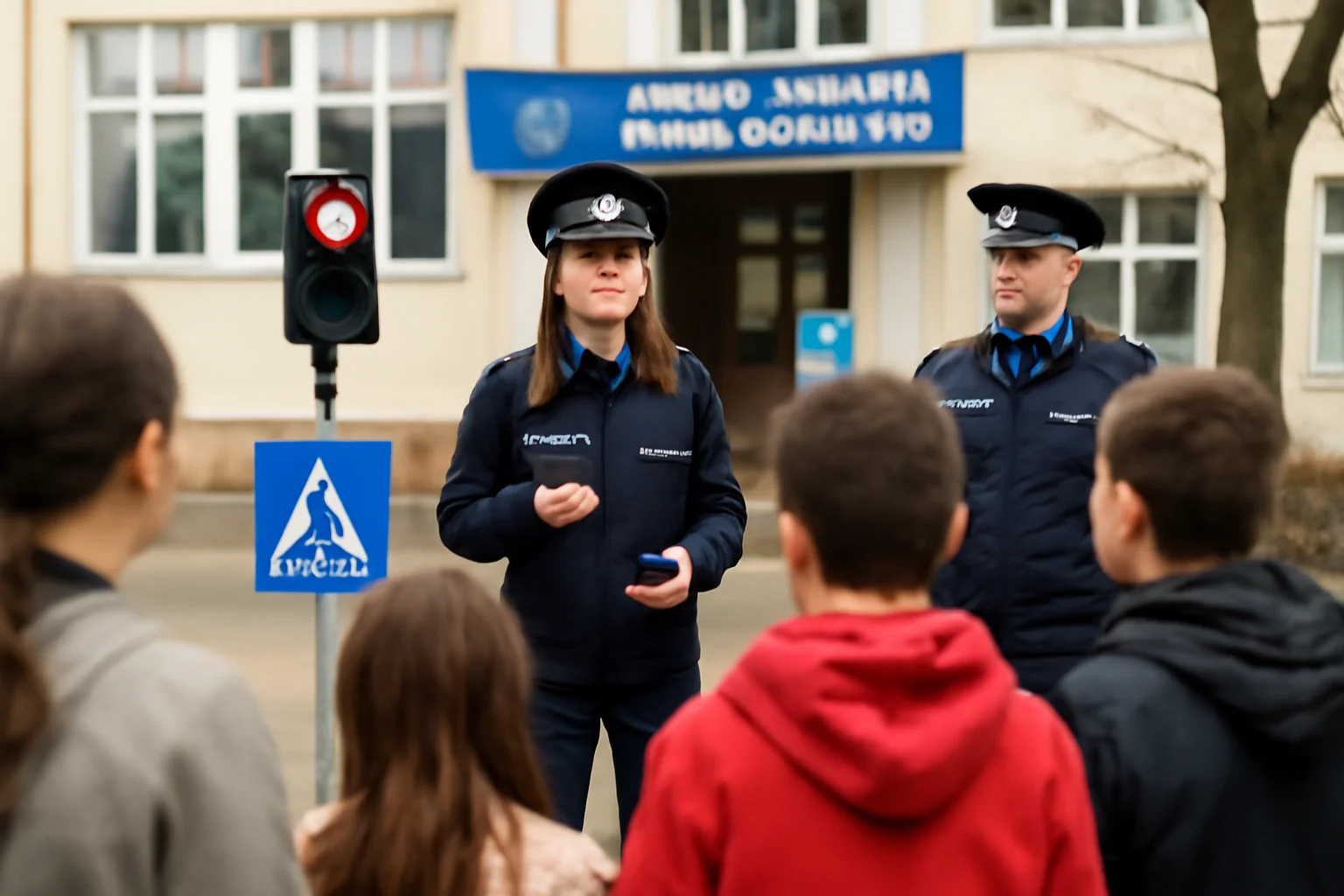 Polițiștii rutieri din Satu Mare, lecție de educație rutieră pentru liceeni la Colegiul Național „Ioan Slavici”