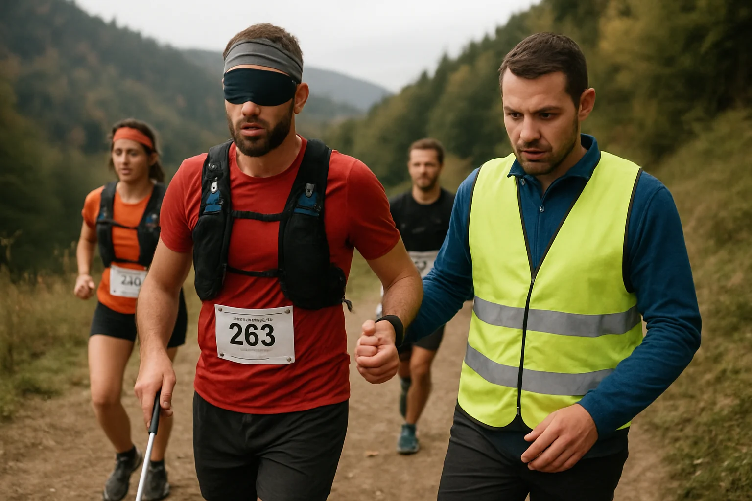 Premieră la Maraton Apuseni cu sportivi nevăzători
