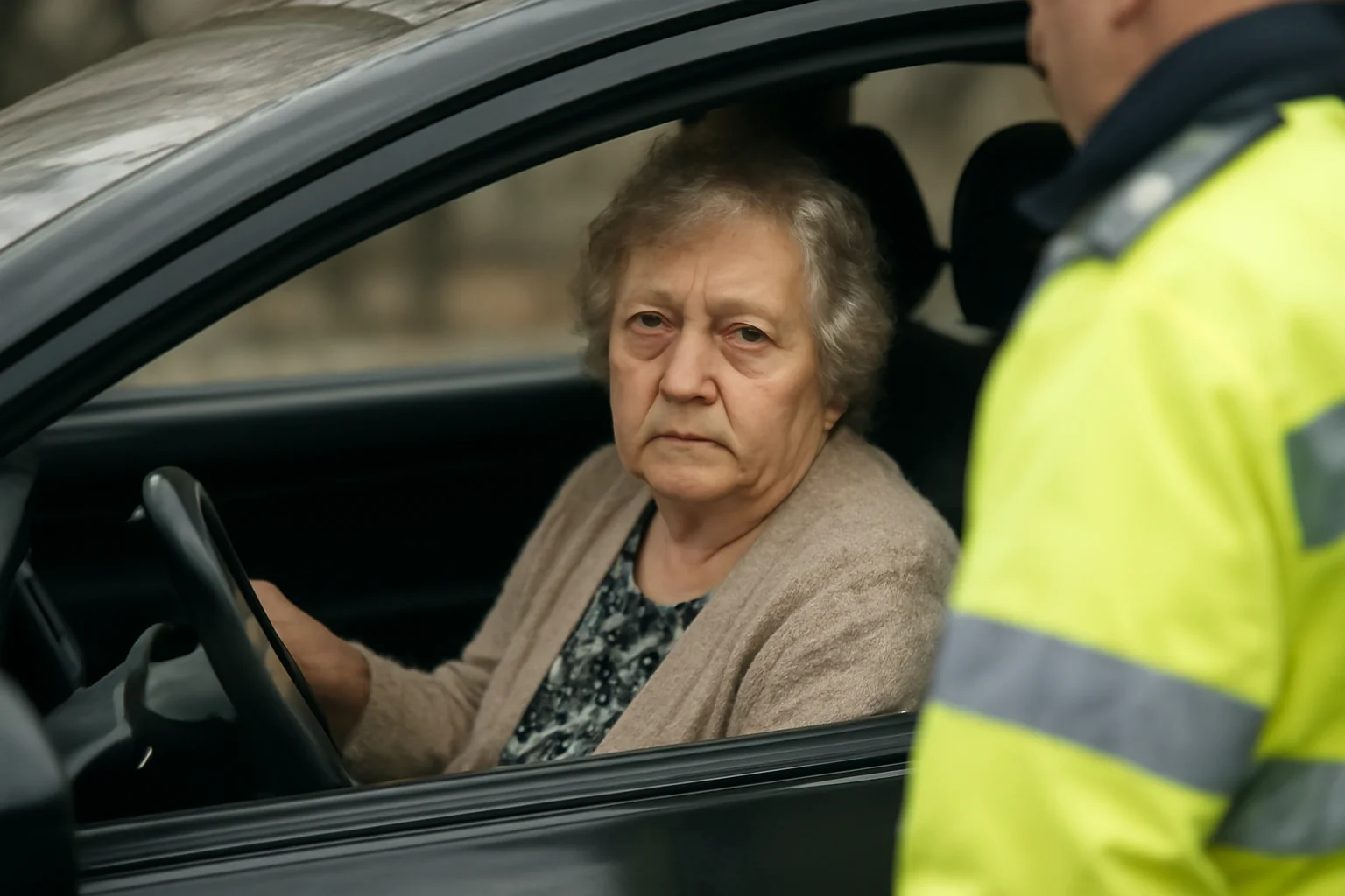 Sătmăreancă de 70 de ani surprinsă băută la volan