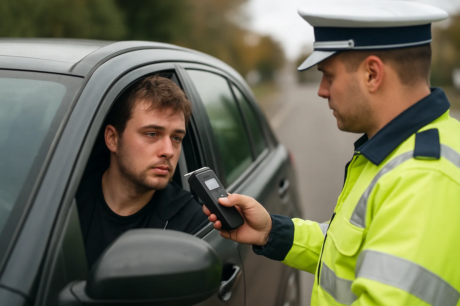 Șofer beat și fără permis, oprit în Lazuri, Satu Mare