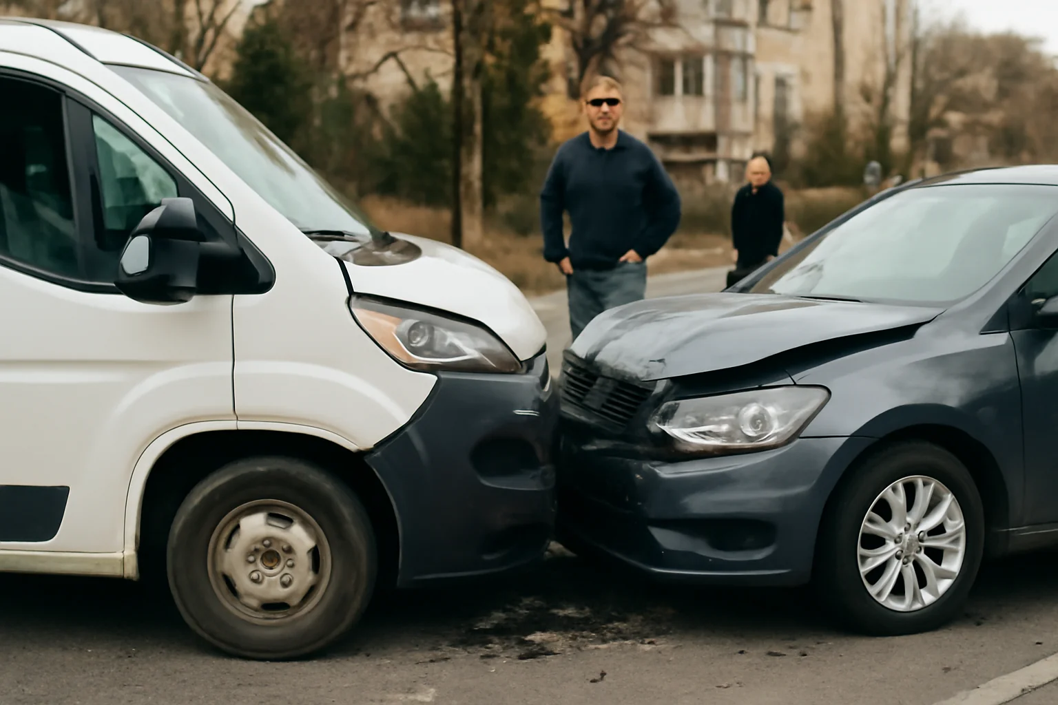 Șofer de microbuz surprins la telefon provoacă accident pe Calea Odoreului, în Satu Mare