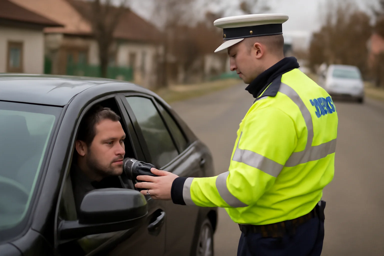 Șofer depistat băut pe strada Bujorului din Satu Mare în urma unui control rutier