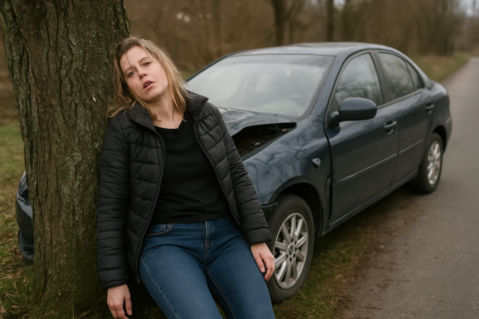 Șoferiță depistată cu alcoolemie după accident în Oaș