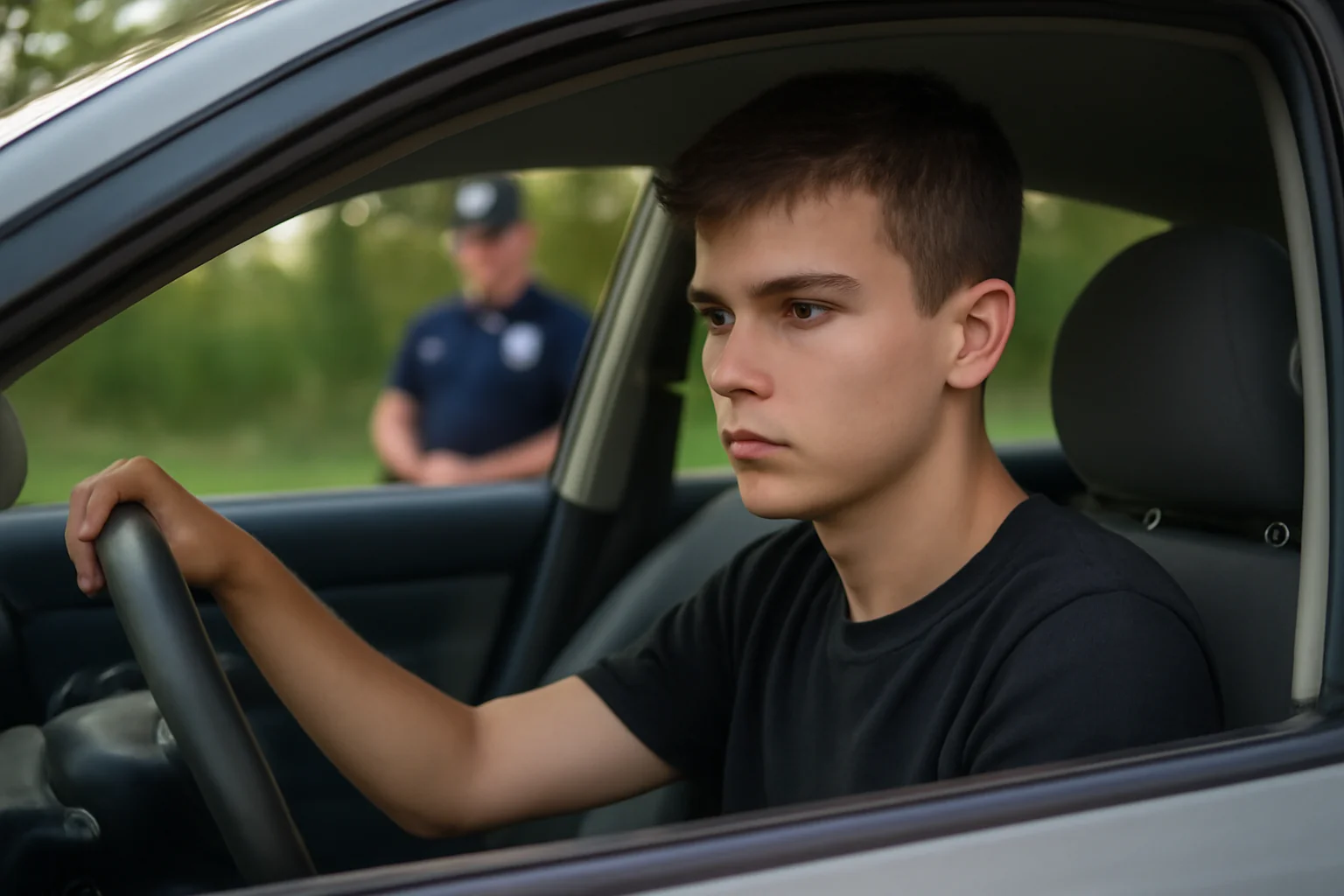 Tânăr de 19 ani din Satu Mare, depistat de două ori în aceeași zi la volan fără permis