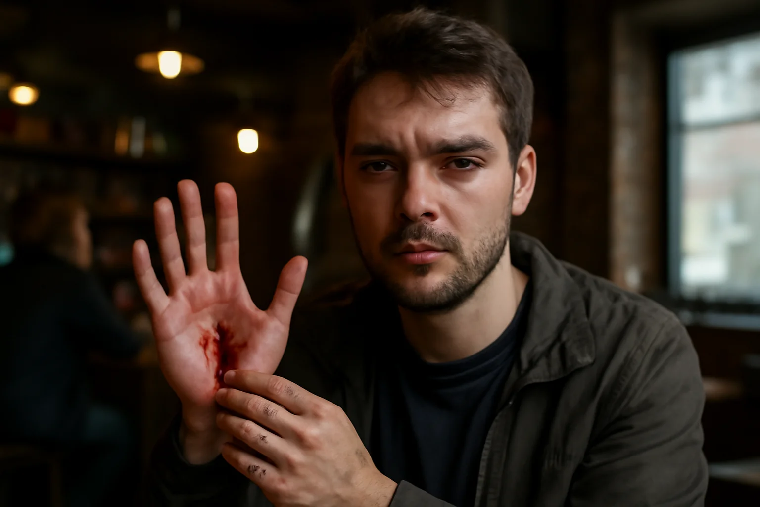Tânăr din Carei rănit prin înjunghiere la mână în interiorul unui bar