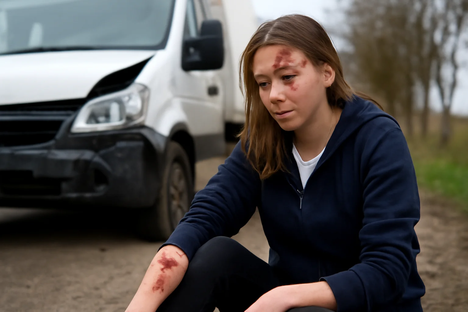 Tânără ajunsă la spital după un grav accident rutier în Țara Oașului, provocat de o autoutilitară