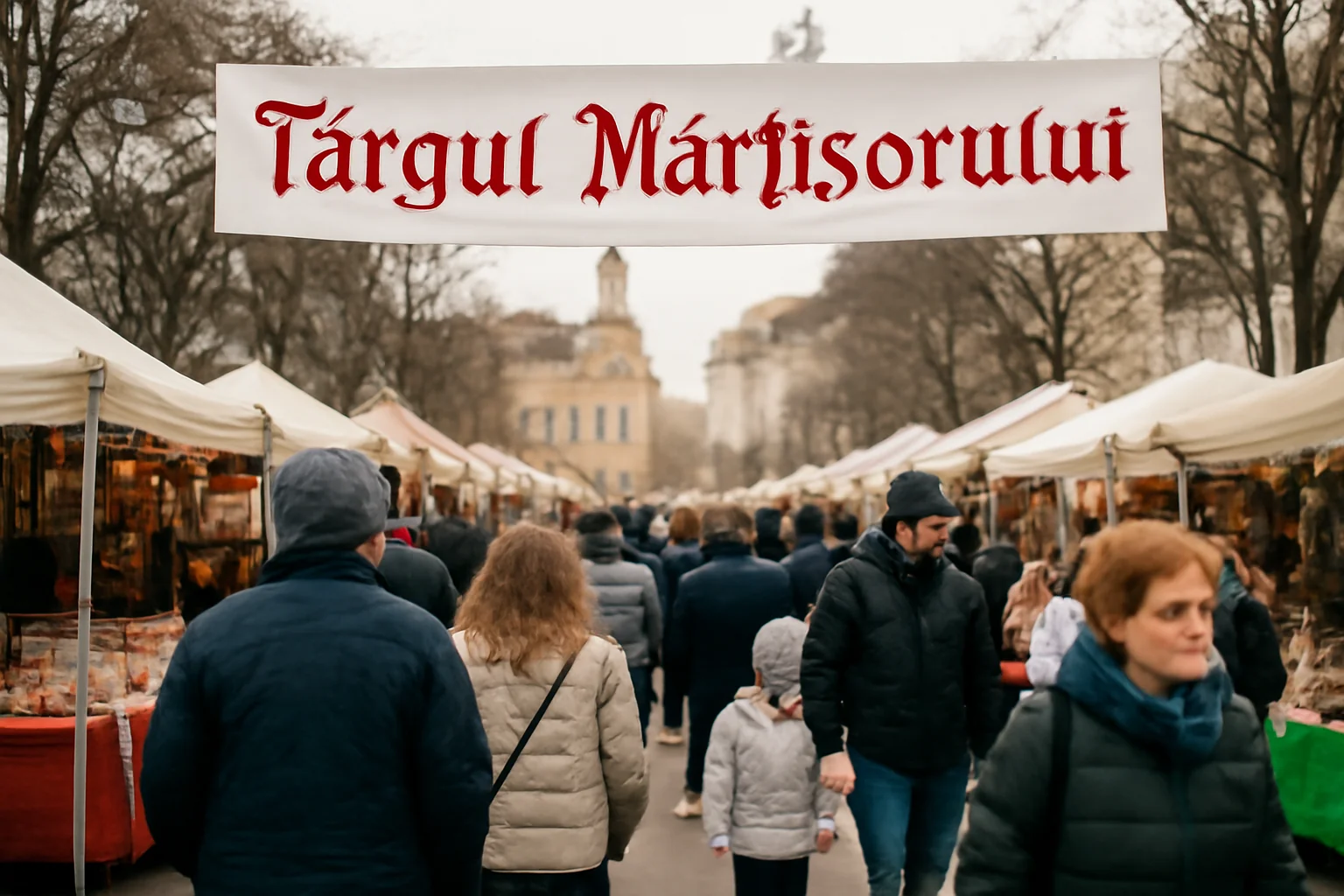 Târgul de Mărțișoare a fost inaugurat azi în centrul municipiului Satu Mare
