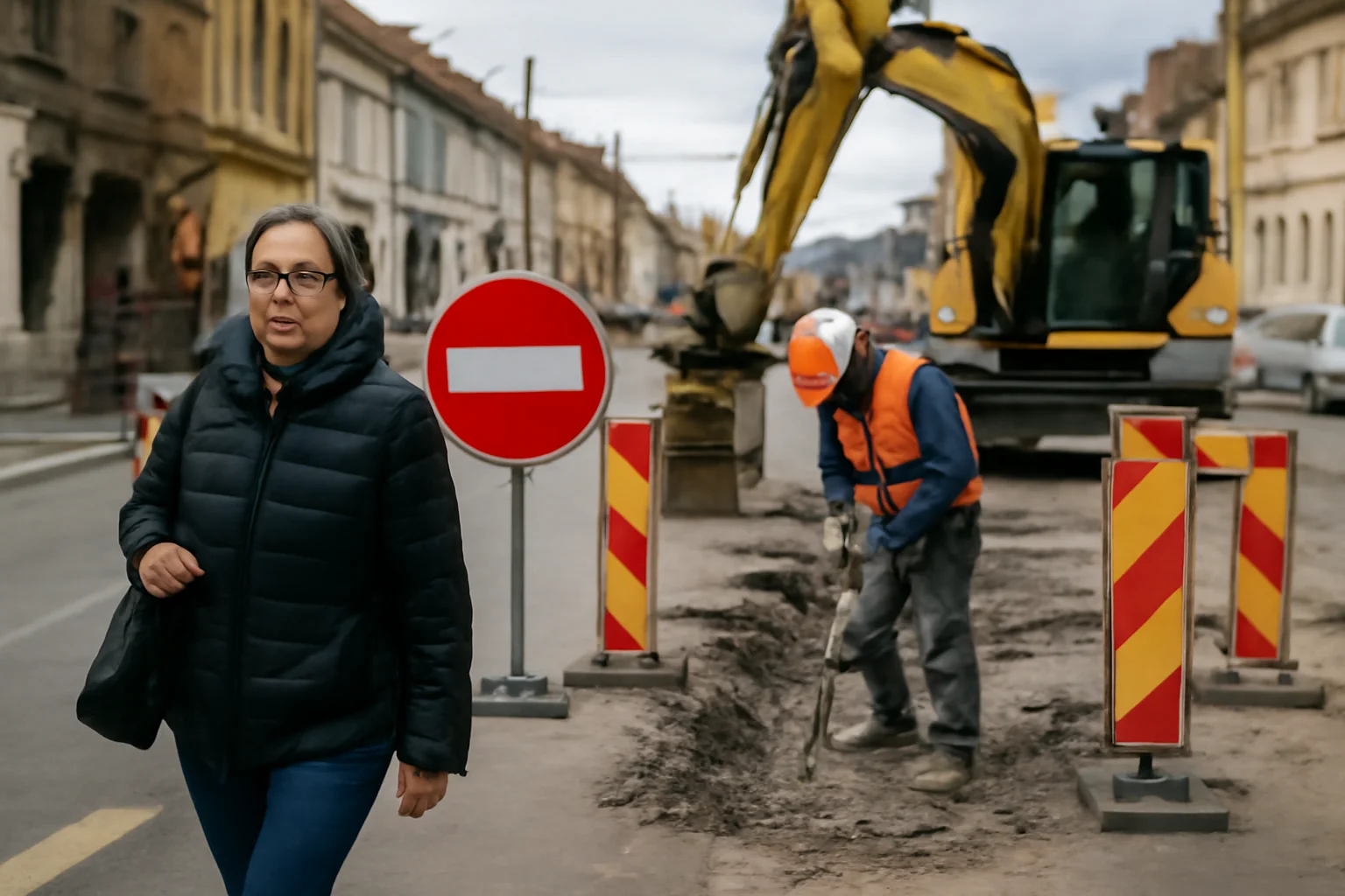 Trafic rutier restricționat pe strada Dara din Satu Mare din cauza lucrărilor de modernizare