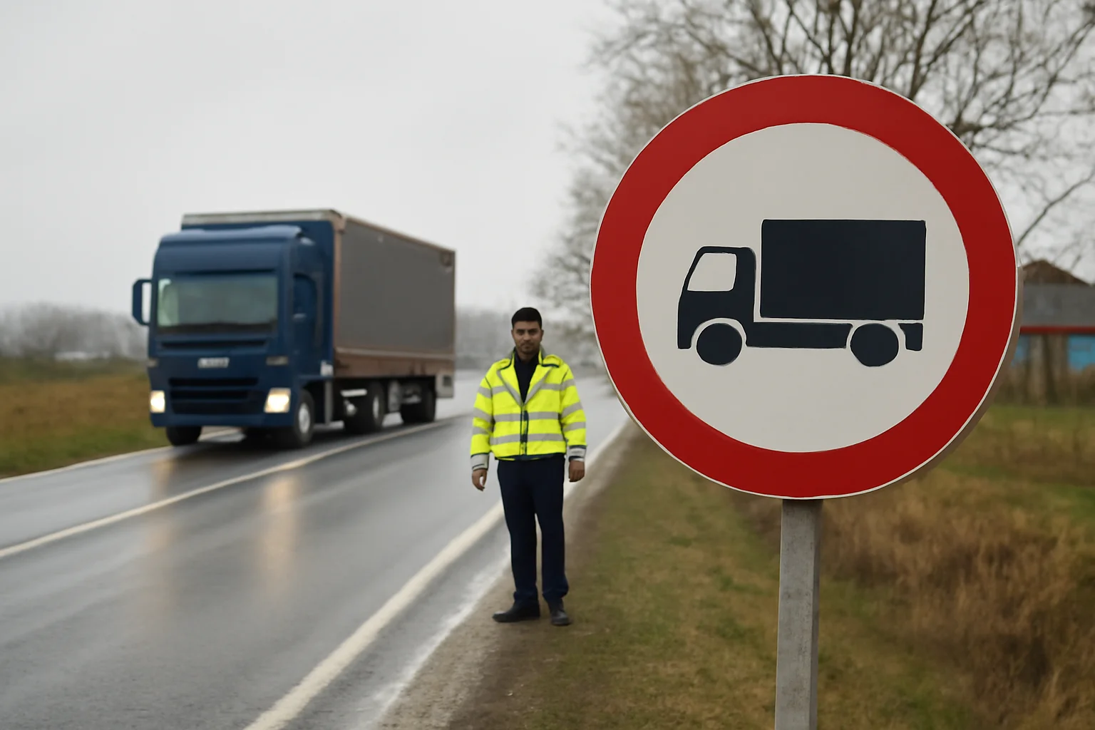 Traficul greu restricționat pe DN 19 la Huta Certeze, între Satu Mare și Sighetu Marmației