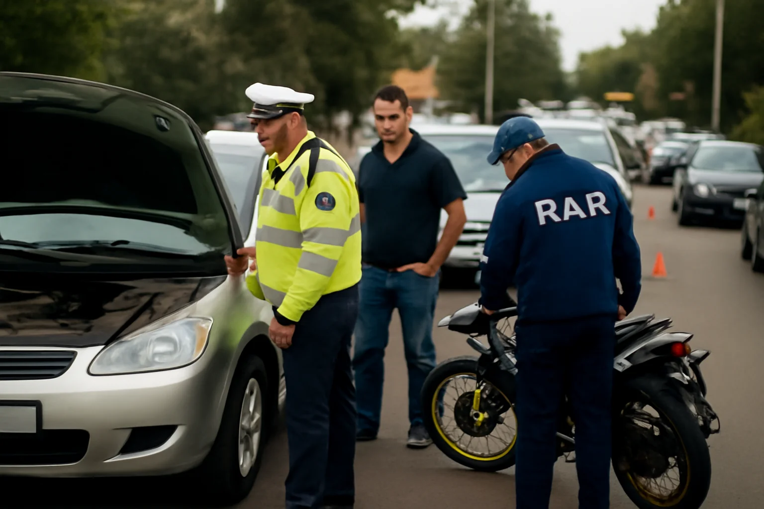Verificări masive ale poliției și RAR la Carei pentru mașini